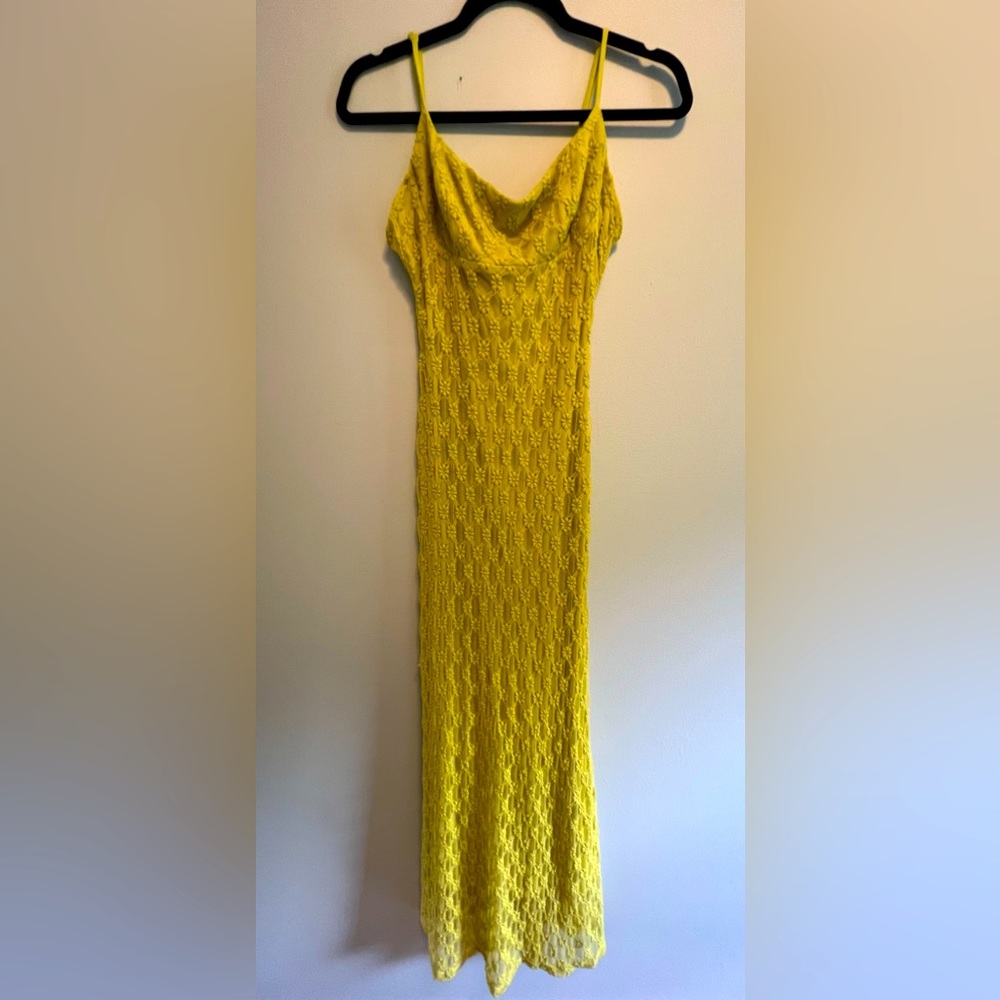 Bardot Adoni Floral Embroidered Mesh Dress - Women’s M - Color Moss - NWOT